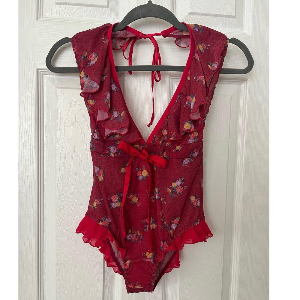 NWT We are HAH Butterfly Lingerie Bodysuit Coquette Fairy Whimsical Small $78 - Picture 5 of 14